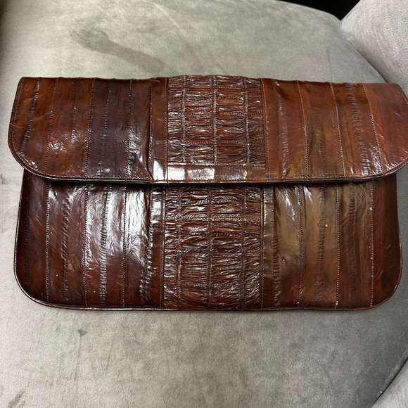 🤎 Vintage Back Bay Ltd. Women’s Leather Clutch & Wallet Set – Made in Korea - Picture 1 of 15